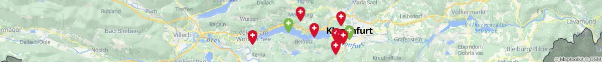 Kartenansicht für Apotheken-Notdienste in der Nähe von Maria Wörth (Klagenfurt  (Land), Kärnten)